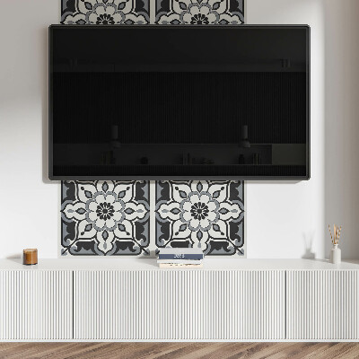 Rectangular wall panel Floral ornamental design