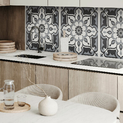 Rectangular wall panel Floral ornamental design