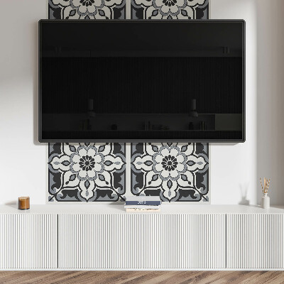 Rectangular wall panel Floral ornamental design
