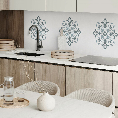 Rectangular wall panel Floral motif in harmonious symmetry