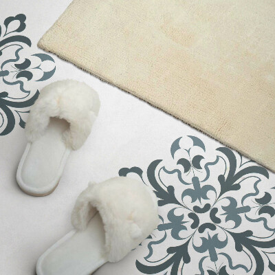 Rectangular wall panel Floral motif in harmonious symmetry