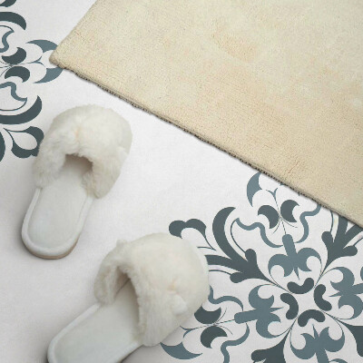 Rectangular wall panel Floral motif in harmonious symmetry