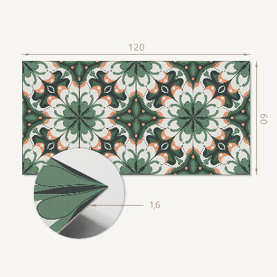 Rectangular wall panel Elegant plant motif