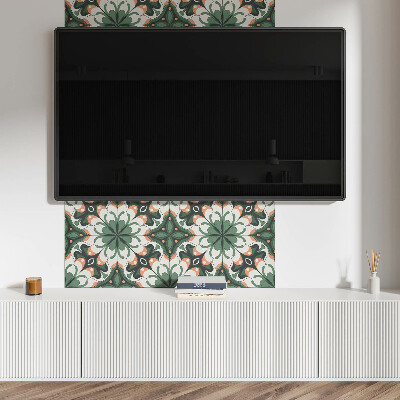 Rectangular wall panel Elegant plant motif