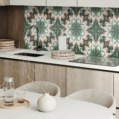 Rectangular wall panel Elegant plant motif