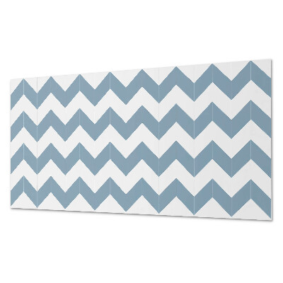 Rectangular wall panel Zigzag graphic motif