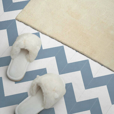 Rectangular wall panel Zigzag graphic motif