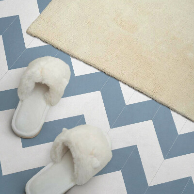 Rectangular wall panel Zigzag graphic motif