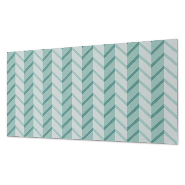 Rectangular wall panel Zigzag striped motif