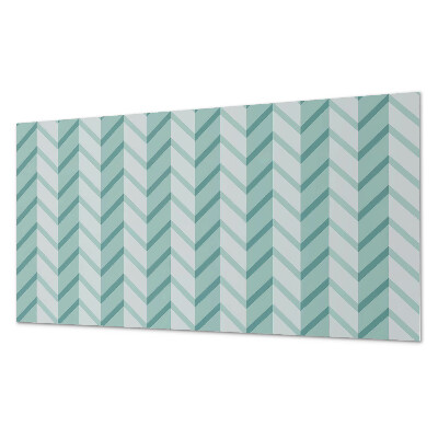Rectangular wall panel Zigzag striped motif