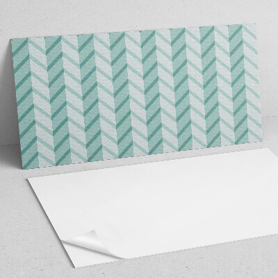 Rectangular wall panel Zigzag striped motif