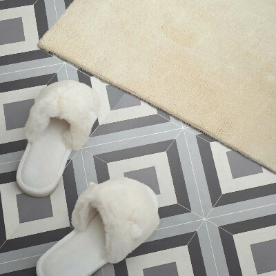 Rectangular bathroom wall panel Rhombus geometric pattern