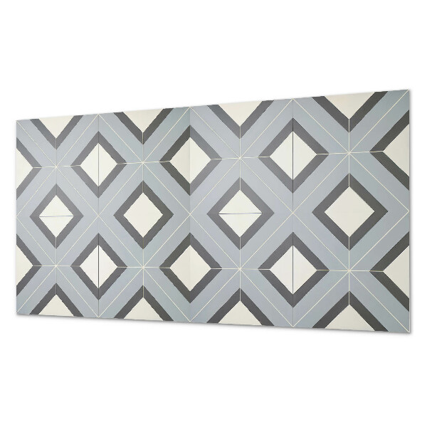 Rectangular decorative wall panel Pastel geometry