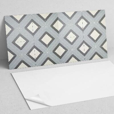 Rectangular decorative wall panel Pastel geometry