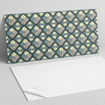 Rectangular wall panel Geometric checkered pattern