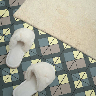 Rectangular wall panel Geometric checkered pattern