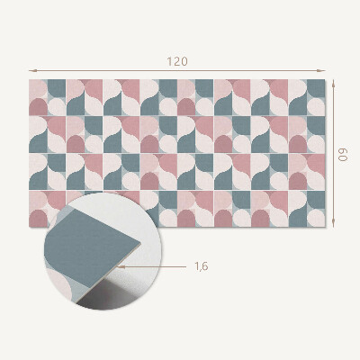 Rectangular decorative wall panel Geometric pattern in an abstract style