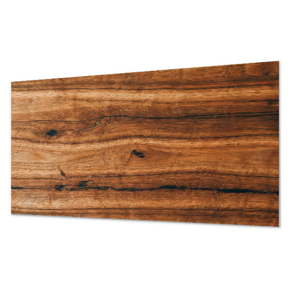 Rectangular bathroom wall panel Wood-inspired pattern