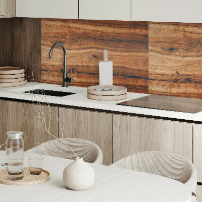 Rectangular bathroom wall panel Wood-inspired pattern