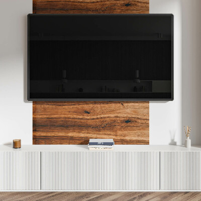 Rectangular bathroom wall panel Wood-inspired pattern