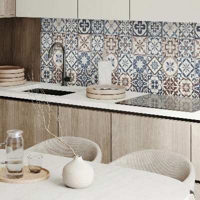 Rectangular bathroom wall panel Tiled artistic compositions