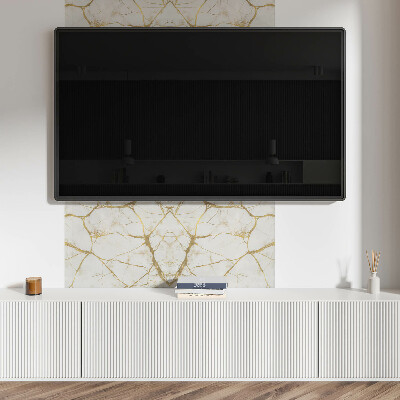 Rectangular bathroom wall panel Marble motif with subtle veins