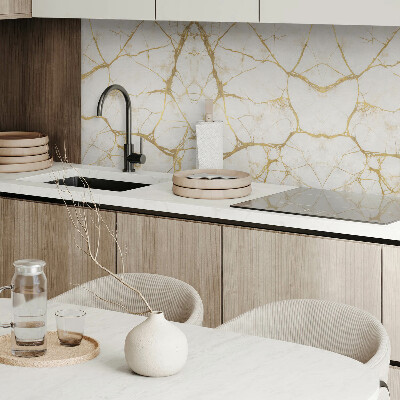 Rectangular bathroom wall panel Marble motif with subtle veins