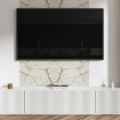 Rectangular bathroom wall panel Marble motif with subtle veins