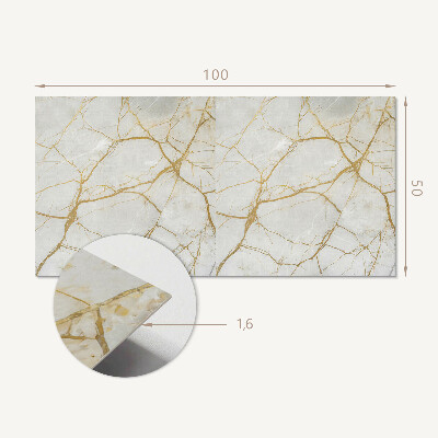 Rectangular wall panel Marble motif with an elegant style