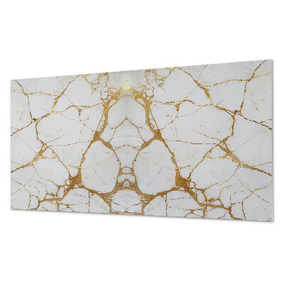 Rectangular bathroom wall panel Marble chic with subtle veining