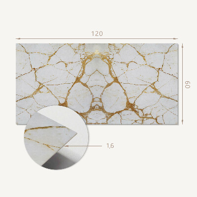 Rectangular bathroom wall panel Marble chic with subtle veining