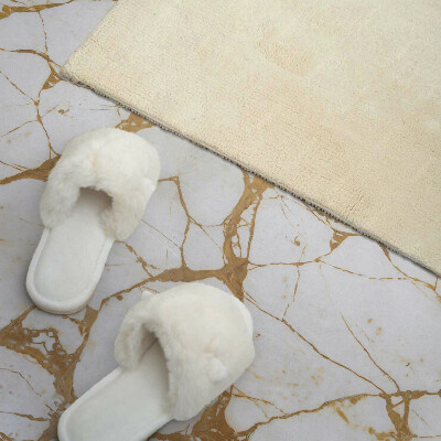 Rectangular bathroom wall panel Marble chic with subtle veining