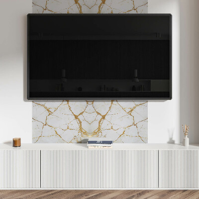 Rectangular bathroom wall panel Marble chic with subtle veining
