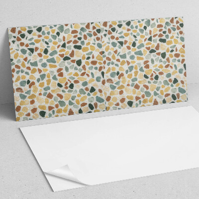 Rectangular wall panel Mosaic style of glue sticks
