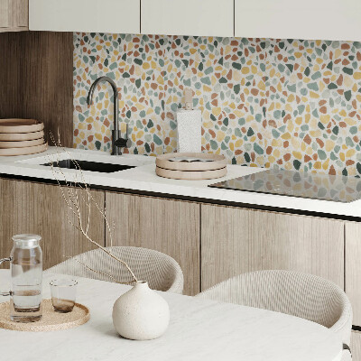 Rectangular wall panel Mosaic style of glue sticks