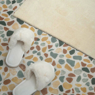 Rectangular wall panel Mosaic style of glue sticks