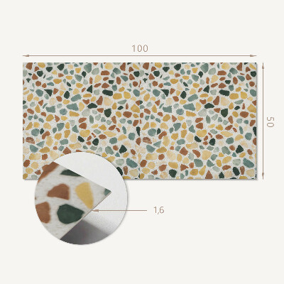 Rectangular wall panel Mosaic style of glue sticks