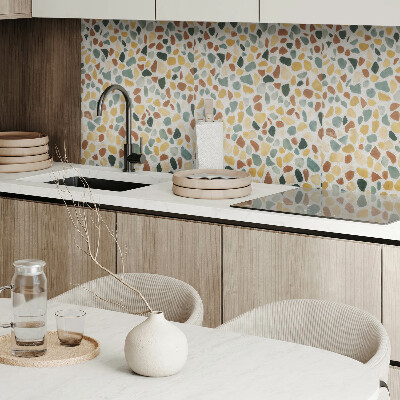 Rectangular wall panel Mosaic style of glue sticks