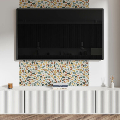 Rectangular wall panel Mosaic style of glue sticks