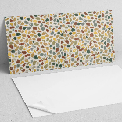 Rectangular bathroom wall panel Mosaic pattern of stones