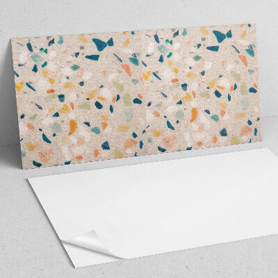 Rectangular decorative wall panel Fragments in vivid colors