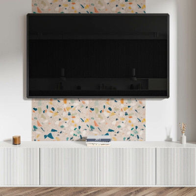 Rectangular decorative wall panel Fragments in vivid colors