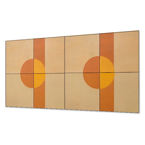 Rectangular wall panel Modern geometric shapes motif