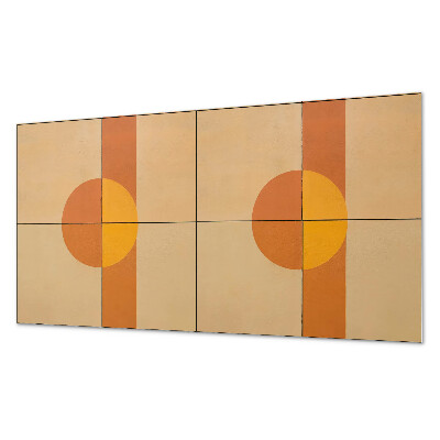 Rectangular wall panel Modern geometric shapes motif