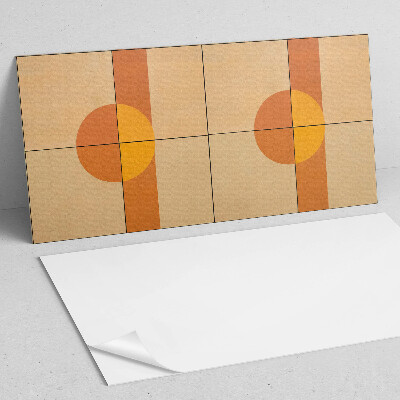 Rectangular wall panel Modern geometric shapes motif