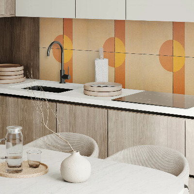 Rectangular wall panel Modern geometric shapes motif