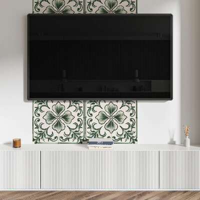 Rectangular wall panel Leaves and hearts motif