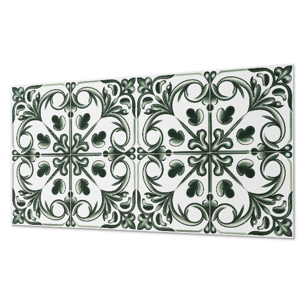 Rectangular decorative wall panel A plant pattern in the form of a tile
