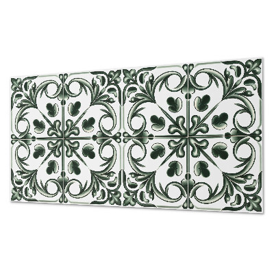 Rectangular decorative wall panel A plant pattern in the form of a tile