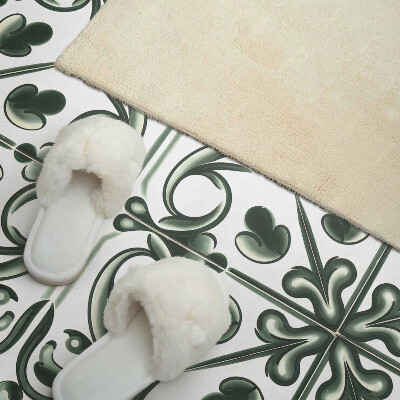 Rectangular decorative wall panel A plant pattern in the form of a tile